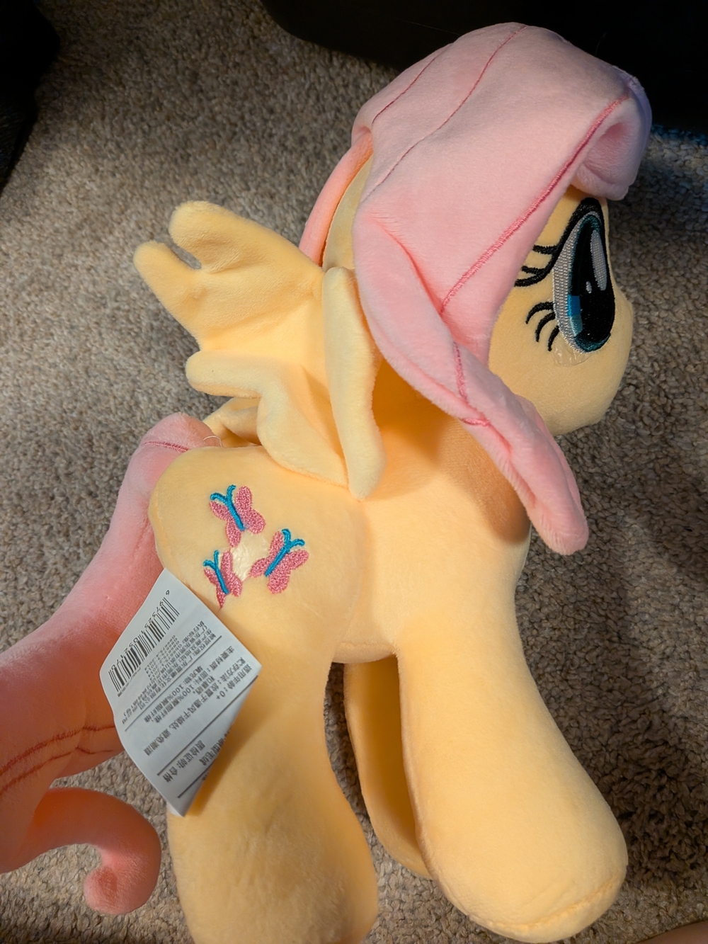 My Little Pony Fluttershy Plush Toy - Pink & Yellow
